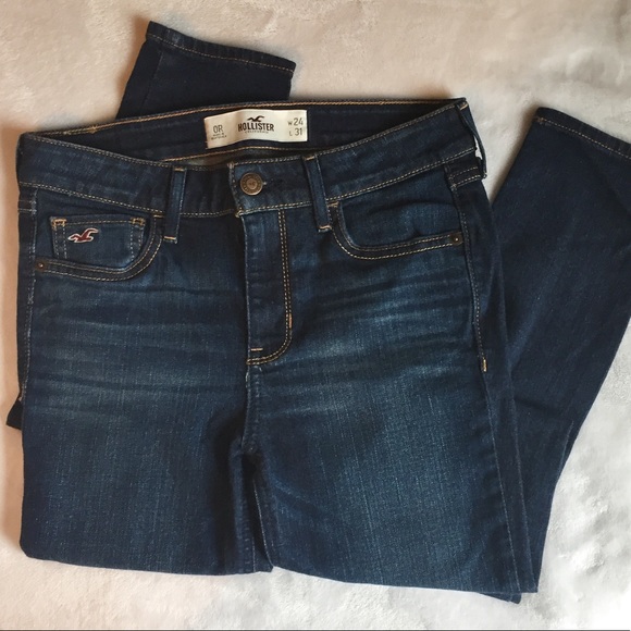 Hollister Denim - Hollister dark wash skinny jeans